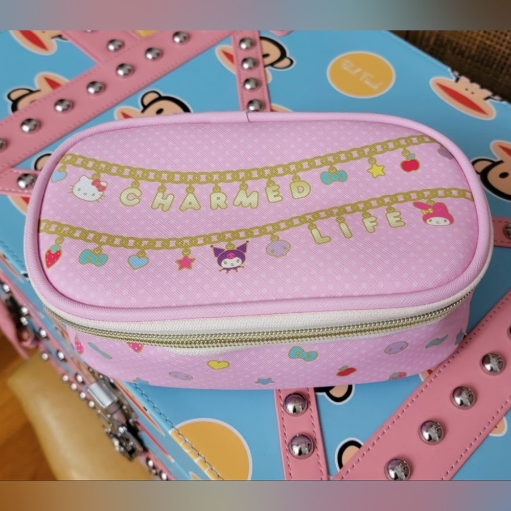 Sanrio Charmed Life Charm Bracelet Pencil Cosmetic Case Pouch Kuromi NWT
